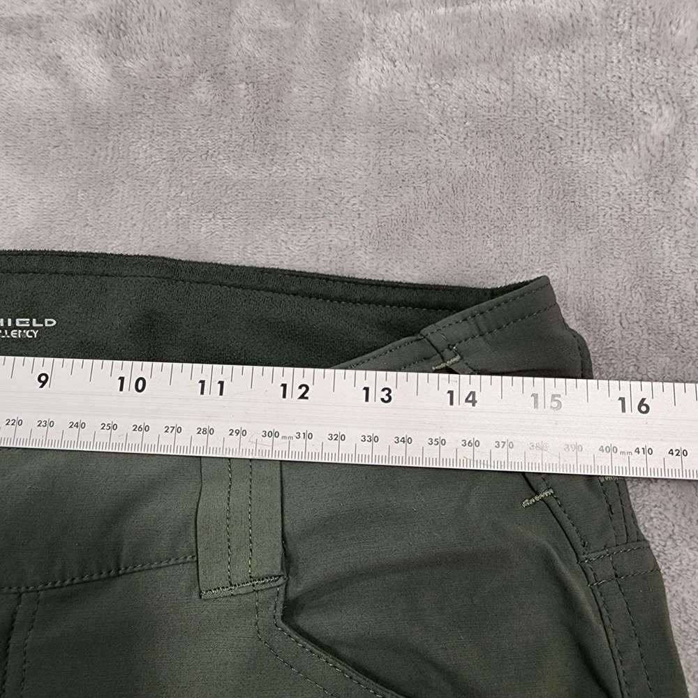Columbia Pants Womens 6 SHORT Green Omni-Shield Convertible Cargo Hiking Stretch - Picture 9 of 13
